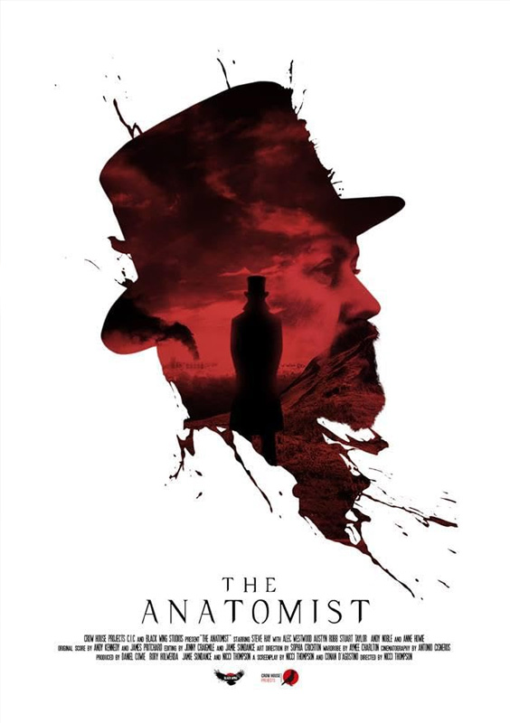 A poster for "The Anatomist" featuring Steve Hay